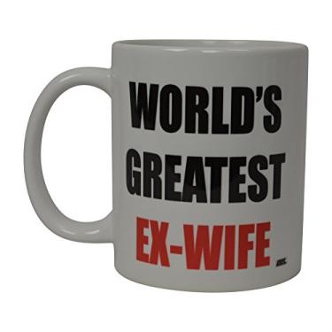 Imagem de Melhor caneca de café divertida mundialmente melhor ex-esposa esposa esposa novidade xícara esposas ótima ideia de presente para mãe mãe dia mãe avó esposa noiva amante ou pai (ex-esposa)