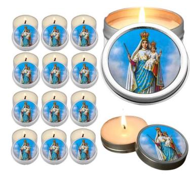 Imagem de 10 Velas Aromaticas Lembrancinhas Nossa senhora do Livramento na Latin