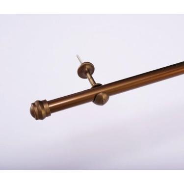 Imagem de Kit Varão Simples para Cortina de 2 Metros 19mm Com Suporte - ZILU, Ou