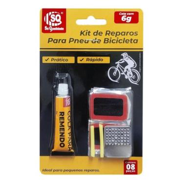 Imagem de Kit reparo pneu sem câmara modelo macarrão p moto e carro - SQ IMPORT