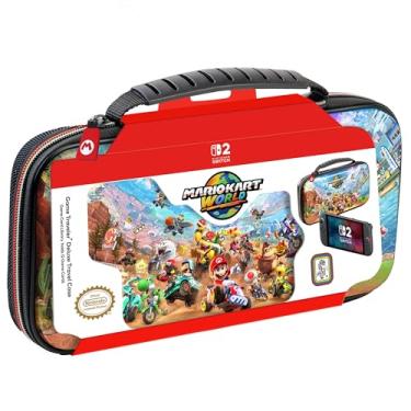 Imagem de Game Traveler Nintendo Switch 2, Switch OLED & Switch Systems Mario Kart Game Traveler Deluxe Travel Case - Holds System, Card Cases & Game Cards