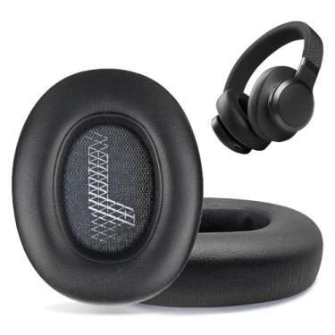 Imagem de HAOMUK Almofadas De Reposição Para Fones Ouvido Supra-Auriculares Jbl E65 (E65Bt E65Btnc)/Live 650 (650Nc 650Btnc)/Live 660 (660Nc 660Btnc)/Duet Nc, Ouvido, Protetores Auriculares E Conchas - Preto