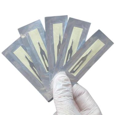 Imagem de Lâminas de Goiva Descartáveis Nº 1 - Kit com 5 Unidades - Uso Profissi