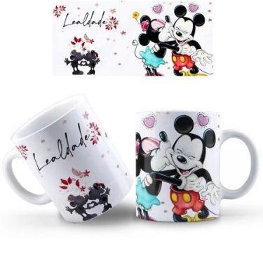 Imagem de Caneca Mickey e Minnie COM SEU NOME de Porcelana - loja dinka