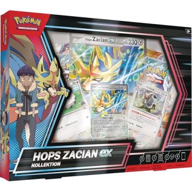 Imagem de Pokémon - Trading Card Game: Hops Zacian-ex Collection (3 Holographic Promo Cards, 1 Oversized Holographic Card & 4 Booster Packs)