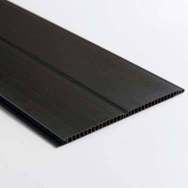 Imagem de Forro de PVC Duplo Frisado 8mm x 20cm x 3m Belplast - Caixa com 7,2m² - caixa com 7,2m2 - Preto