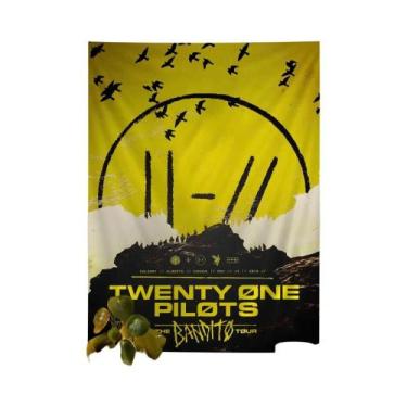 Imagem de Tapeçaria De Desenho Animado Boêmio Mandala T-Twenty One P-Pilots Lenç