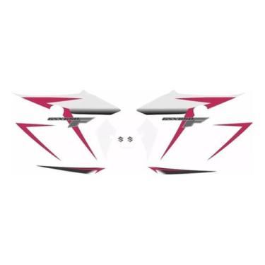 Imagem de Kit Adesivos Lateral Suzuki Gsx 650F 2012 Branca Preta Gsxf - Spts