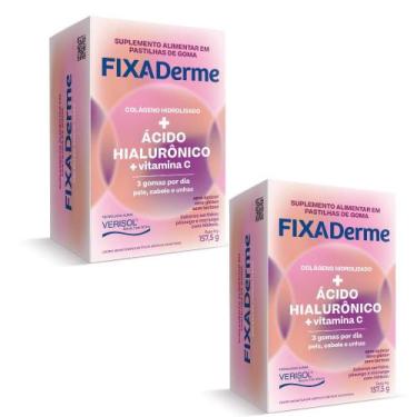 Imagem de Goma Fixa Derme Ácido Hialurônico + Colágeno Hidrolisado + Vitamina C 
