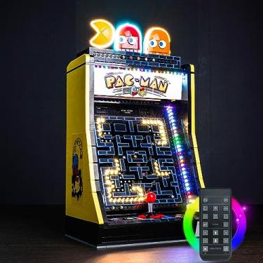 Imagem de Hilighting Kit De Iluminação Led Atualizado Compatível Com O Modelo Blocos Construção Arcade Lego Icons Pac-Man, Controle Remoto 10323 (Modelo Não Incluído)