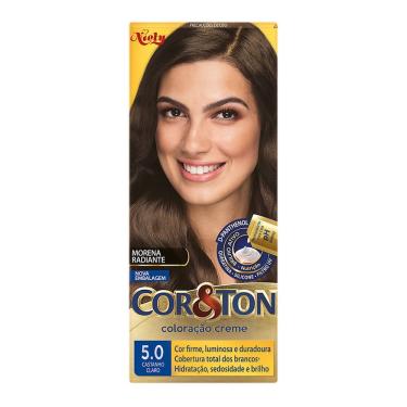 Imagem de Coloração Niely Cor&Ton Castanho Claro 5.0
