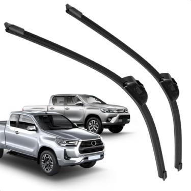Imagem de Par Palheta Dianteira Limpadora De Para Brisa Hilux 2016 a 2025 De Silicone