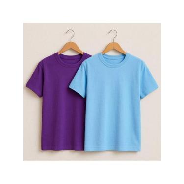 Imagem de Kit 2 Camisetas Básicas Streetwear Camisa T-Shirt Masculina Slim  Algo