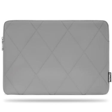 Imagem de Vinterfint Capa para laptop de 14 polegadas para MacBook Pro 14 M4 M3, Surface Laptop Studio 2, ThinkBook 14 Gen 8, Yoga Slim 7X, 36.8 cm XPS 14, Inspiron 14, EliteBook X G1a, HP Puffy, cinza