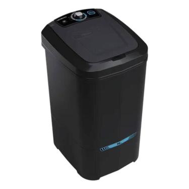 Imagem de Tanquinho De Lavar Roupa 16kg Newmaq Semiautomático com 9 Programas de Lavagem Preto 220V