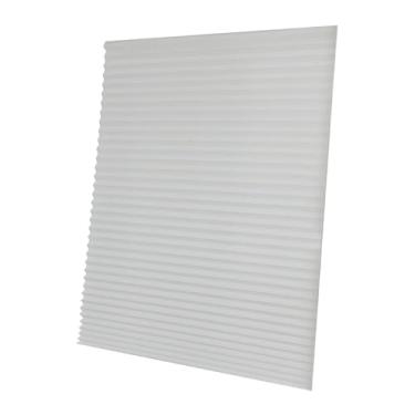 Imagem de IEUDNS Persianas plissadas temporárias para janelas, sem perfuração, descascam e grudam, tecido não tecido versátil para sala de estar, acessório de montagem, Branco Xl