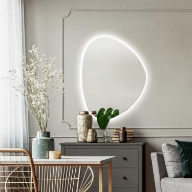 Imagem de Espelho Orgânico 70x58 com Led fonte Bivolt