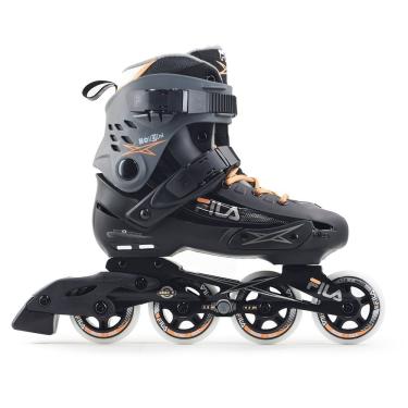 Imagem de Patins Fila Houdini Profissional Cinza Salmão 80mm Abec 7 38.5