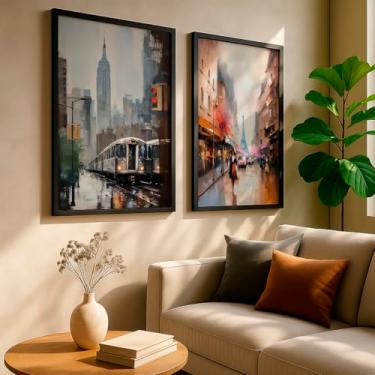 Imagem de Quadro Decorativo Sorrir Com Moldura | Placa Decorativa Frase Motivacional Felicidade Alegria Bem Estar