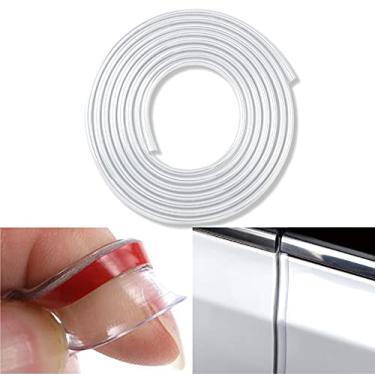 Imagem de Protetores de borda de porta de carro, 4,6 m, transparente, multifuncional, multifuncional, acabamento de porta de carro, molde de tira de corpo, protetor contra arranhões adequado para a maioria dos