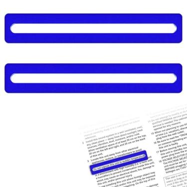 Imagem de 2Pcs Mahjong Line Finder, Mahjong Card Line Guide Bright Acrylic Mahjong Line Reader Tracker Ruler Marker Strips Mahjong Rules Helper Mahjong Accessories Mah Jongg Gifts for Beginner Players（Blue