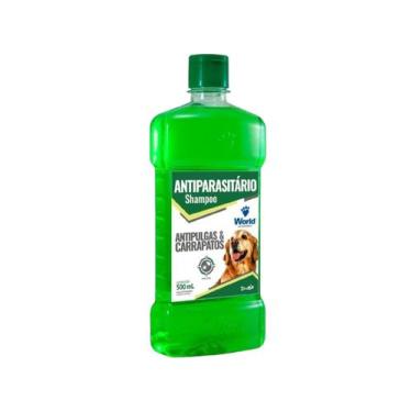 Imagem de Shampoo Para Cães Antiparasitário Anti Pulgas Carrapatos 500ml - World
