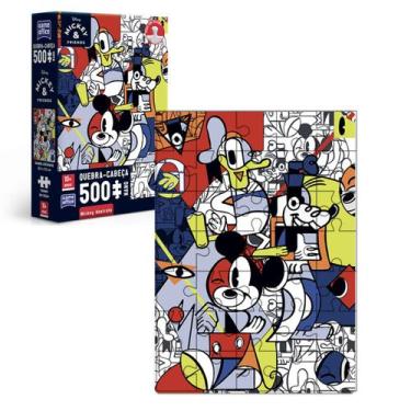 Imagem de Quebra Cabeça Nano Mickey Abstrato 500 Pçs 3355 Game Office - Toyster