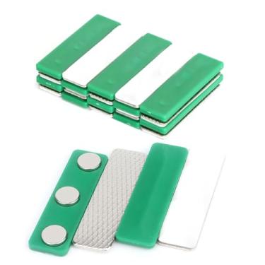 Imagem de Prendedor Magnético para Crachá Metal Clip Invisível Uso Geral Escritório Escola Kit com 10 Unidades