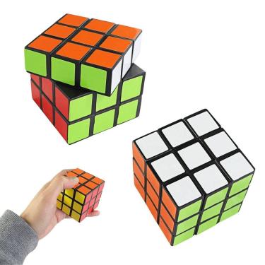 Imagem de Kit 06 Cubo Mágico Interativo 3X3 Clássico Raciocínio Lógico