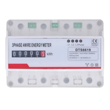 Imagem de Zhjvihx Monitor de Potência, 3 Fase 4 Fios 400IMP/KWH Medidor de Energia Pulso Aplicação Precisa para Restaurante