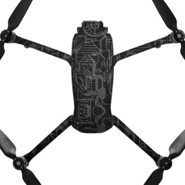 Imagem de AIR3S Película de vinil antiarranhões para câmera para DJI Air 3S Body Acessórios Protetor Casaco Protetor (Titânio Circuit)