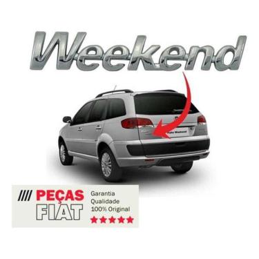 Imagem de Emblema Cromado Weekend Traseiro Fiat Palio