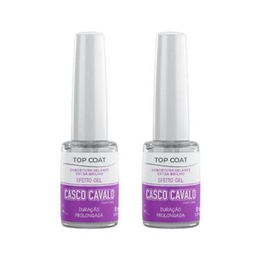 Imagem de Casco De Cavalo Trop Care Efeito Gel Top Coat 8Ml -Kit C/2Un