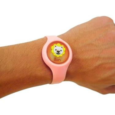 Imagem de Pulseira Relogio Infantil Anti Mosquito Repelente Figurinhas Cor:Rosa (STO628RS)