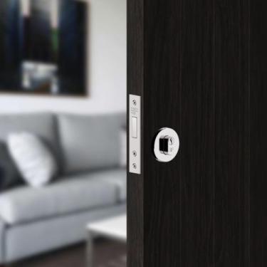 Imagem de Fechadura Trava Auxiliar 4140 Tetra chave Roseta Redonda Cromada 40mm 