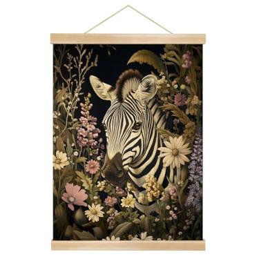 Imagem de You found a duck Cabide magnético de madeira para pôster com estampa de arte de coroa de pássaro, retrato de pássaro turquesa, decoração de parede de fundo preto (BG03)