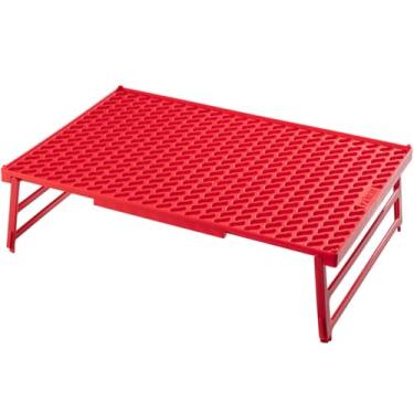 Imagem de Hutzler Escorredor empilhável Coolwave, 38 x 25 cm, assadeira dobrável, livre de BPA (vermelho)