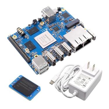 Imagem de Orange Pi Computador de placa única 5 Plus 4GB LPDDR4/4x Rockchip RK3588 8-Core 64-Bit com módulo eMMC de 32GB, placa de desenvolvimento Run Orange Pi/Linux/Ubuntu/Debian/Android OS (4 GB + 32 GB eMMC