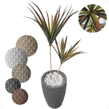 Imagem de Palmeira Yucca Planta Artificial com Vaso Decoração - Flor de Mentirin