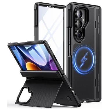 Imagem de Capa Waldeng para Samsung Galaxy Z Fold 7 com MagSafe Black