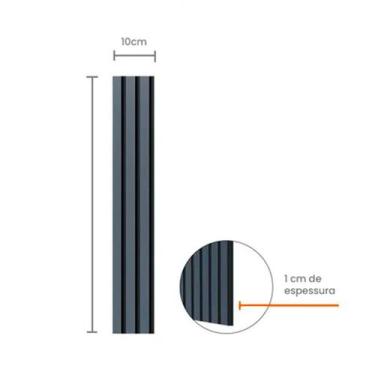 Imagem de Painel Ripado Eva Laminado Autocolante 10Cm Urban Branco 10M - Meuroda