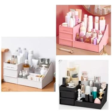 Imagem de Organizador Maquiagem Caixa Acrílico Transparente Portátil,Apropriado para cosméticos, joia e todos os tipos do armazenamento dos artigos.porta maquiagem；porta maquiagem organizador(452)