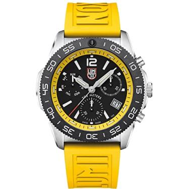 Imagem de Luminox Relógio analógico de quartzo suíço masculino com pulseira de borracha XS.3145