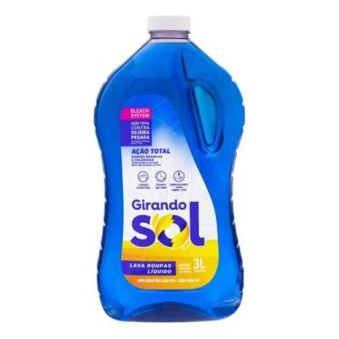 Imagem de Kit c/ 4 Girando Sol Lava Roupas Liquido Acao Total 3L