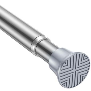 Imagem de Vareta de cortina de tensão AIZESI ajustável 45-90 cm em aço inoxidáve