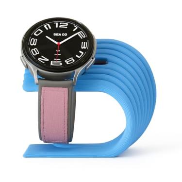 Imagem de Suporte de Carregador Para Galaxy Watch 5, 5 Pro, 6, 7, 8, Ultra, StandWave Azul - (Não acompanha carregador)