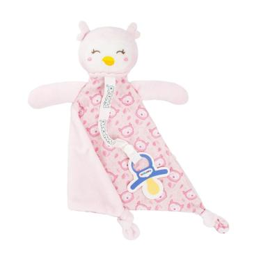 Imagem de Naninha Para Bebê Menina Coruja Rosa - Pimpolho