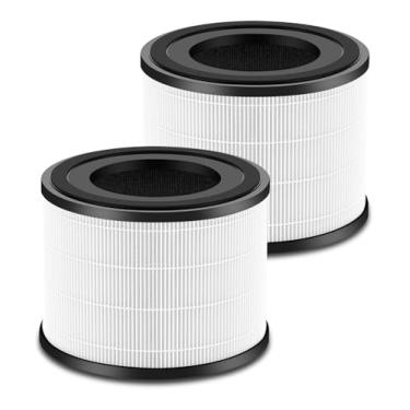 Imagem de Zyxor Filtro de ar de substituição AP-S0610L compatível com filtro Moo-ka AP-S0610L, filtro 3 em 1 e filtro de carbono ativado de alta eficiência, pacote com 2