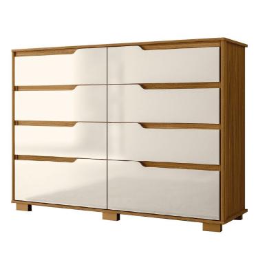 Imagem de Cômoda 8 Gavetas Geórgia Freijó/off White Moval