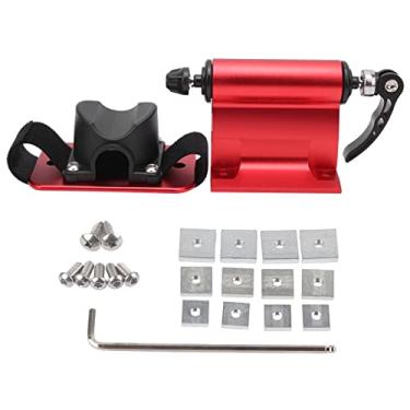 Imagem de Suporte de garfo frontal de liberação rápida para bicicleta com almofada de roda traseira para entusiastas de porta-malas de carro ao ar livre (vermelho)